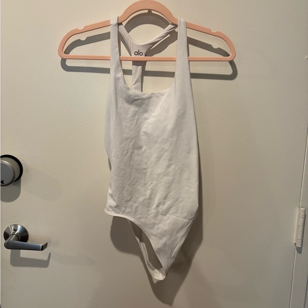 ALO Yoga White Bodysuit One Piece
